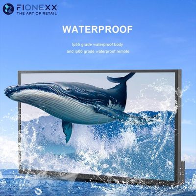 Хорошая цена Плоский, полностью солнечный, IP55, водонепроницаемый, QLED-телевизор, 2000 нит, 3500 нит, 4K, телевизор высокой четкости, полностью металлический корпус, уличный телевизор, формат изображения 16:9 онлайн