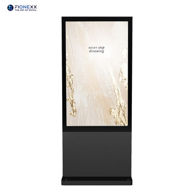 Хорошая цена 49-дюймовый черный Android уличный безвентиляторный вертикальный цифровой рекламный дисплей-тотем онлайн