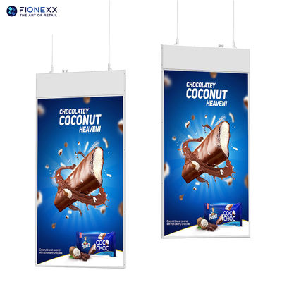 Хорошая цена Двухсторонние 700-ночные висячие цифровые вывески 55-дюймовые потолок онлайн