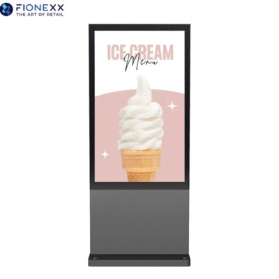 Хорошая цена Уличная сторона 800-2500nits Внешний цифровой тотем 75 дюймов Серая AD-карта онлайн