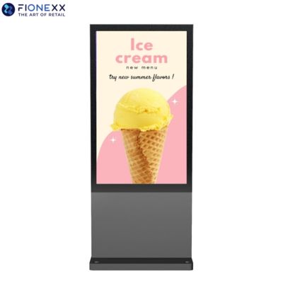 Хорошая цена 800-2500cd/M2 Высокая яркость наружного цифрового тотема 55 дюймовый алюминиевый профиль онлайн