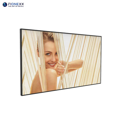 QLED Алюминиевая рама 55 дюймовый LCD дисплей Стенный цифровой рекламный экран
