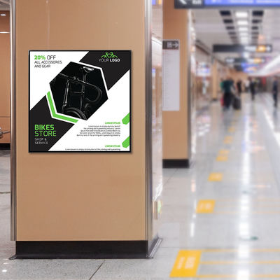1Квадратный дисплей с экраном LED с сетью WIFI Android OS HDM1 Вход для рекламы Художественная галерея