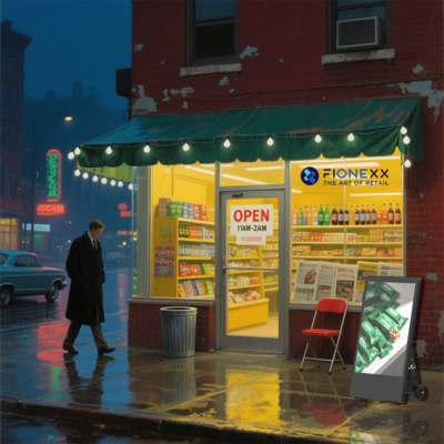 Наружная Android цифровая вывеска на батарейках, водонепроницаемая IP55, мобильный рекламный дисплей на батарейках