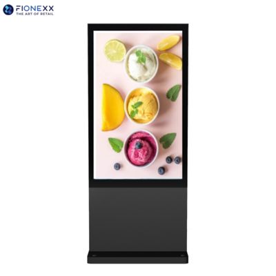 Хорошая цена 49 дюймовые черные окна наружные без вентилятора Вертикальный цифровой тотем наружные прочные рекламные экраны онлайн