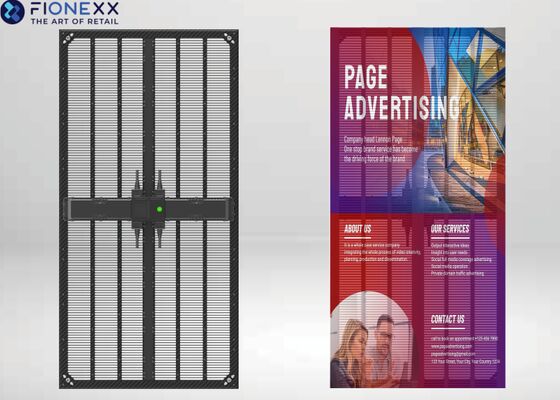 Хорошая цена Светодиодный прозрачный дисплей P5.9 P6.9 P10.4 GOB Гибкая настройка Сверхлегкий 6.9 кг Отличное рассеивание тепла IP65 Водонепроницаемая конструкция Карбоновая рама светодиодного дисплея онлайн