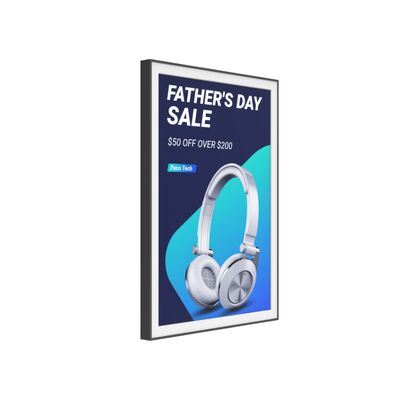 28,5-дюймовый цветной E-Paper дисплей, версия с батарейным питанием, индивидуальная рамка, цвет зеленый, вывеска Epaper