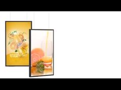 Потолочный висячий вертикальный рекламный дисплей 43 дюймовый двусторонний оконный дисплей